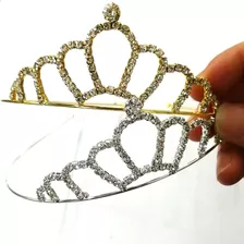 Kit 12 Tiara Strass Noiva Princesa Festa Casamento Brilhante