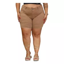 Bermuda Feminina Meia Coxa Plus Size Color