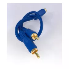 Cabo Y: 2 Rca Macho + 1 Rca Fêmea Dourado 20cm