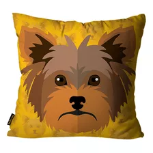 Capa Para Almofada Mdecore Pets Cachorro Gato Yorkshire Mostarda