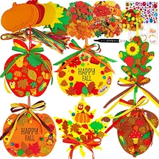 24 Sets Fall Pumpkin Ornaments Decorations Diy Fall Cra...