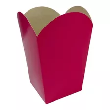 Caja Pochoclera Fucsia X 10 Pop Corn Cotillon