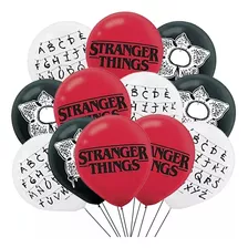 Set De Globos Látex Stranger Things Cumpleaños