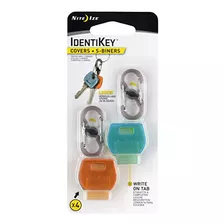 Nite Ize Identikey Covers + S-biner Key Clips, Fundas Para L