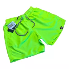 Short Masculino Bermuda Neon Praia Mauricinho