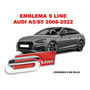 Emblema Quattro/parrilla Audi A5/s5 2008-2023 Crom/rojo