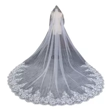  Véu De Noiva Longo Casamento Mantilha Vestido Noiva 3 Mt