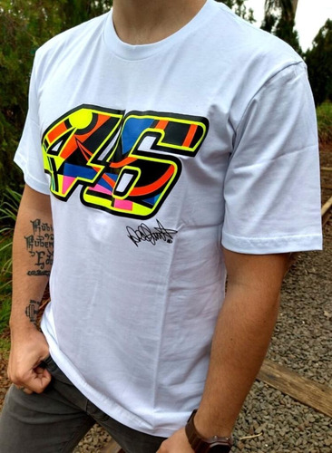 camiseta valentino rossi masculina