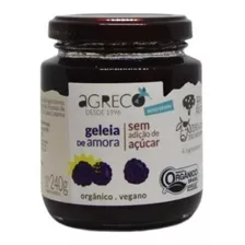 Geleia Organica De Amora Sem Acucar Agreco Vidro 240g