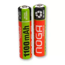 Pilas Recargables Noga Aaa 2u Ni-metal 1100mah San Isidro