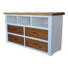 Aparador Rack Mueble Tv Bargueño Madera Hecho A Medida 