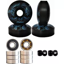 Rodas Skate Black Sheep 53mm 99a + Rolamentos Abec 15+ Espaç