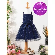 Hermoso Y Elegante Vestido Para Niñas Con Estrellas