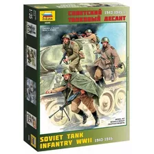 Zvezda Set Infanteria Sovietica Tanque 1943 1/35 Supertoys