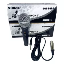 Microfono De Mano Shure Cable De 3 Metro 