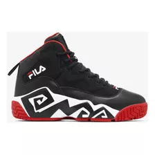 Tenis Para Hombre Fila Mb Color Black/white/red - Adulto 8.5 Us