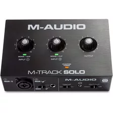 Interfaz De Audio M-audio M-track Solo Pc Usb Grabación