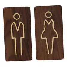 Señalización De Baño Para Hombres Y Mujeres Letrero De C