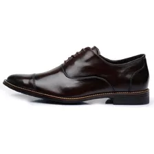 Sapato Social Fino Masculino Oxford Couro York Stefanello