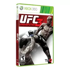 Ufc Undisputed 3 Xbox 360 Mídia Física