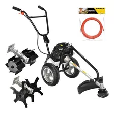 Motocultivador Roçadeira Gasolina 63cc Evald + Kit Premium