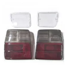 Lentes Faros Traseros Fume + Lentes Faros Aux Fiat Uno Scr