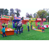 Puestos Mini Feria Kermes Juegos Infantiles Toro Mecanico