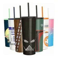 Simple Modern Disney Character Botella De Agua Aislada Con Color Star Wars: Darth Vader