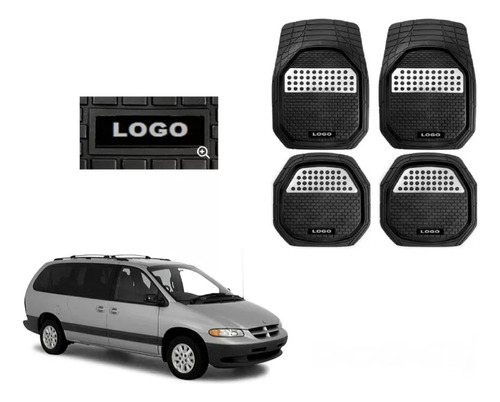 Foto de Tapetes 4pz Bandeja 3d Logo Dodge Caravan 1997 - 1999 2000