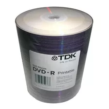 Dvd Tdk Printable 8x X 100 Unidades 4.7gb 