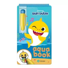 Aquabook Baby Shark Pinta Com Água Livro Capa Dura Culturama