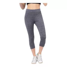 Calza Capri Lycra Mujer Talles Grandes Tiro Alto