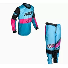 Conjunto Infantil Amx Prime Race Cor Rosa Azul