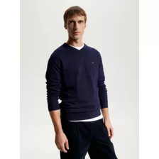 Buzo Sweater Tommy Hilfiger Original Cuello V Talle S