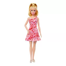 Barbie Fashionista Vestido De Flor Vermelha - Mattel