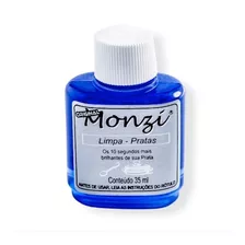 Limpa Prata Monzi 35ml Protege Brilho Corrente Pulseira Jóia