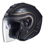 Casco De Moto Talla S, Color Negro-dorado, Hjc Helmets Jaguar S-TYPE