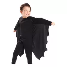 Fantasia Halloween Morcego Com Asas Brinde Dentadura Envioja