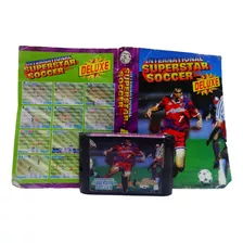 International Superstar Soccer Luxe Mega Drive Sega Label