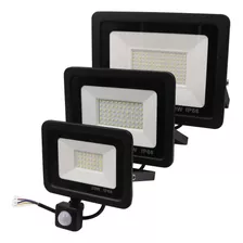 Foco Led Exterior Con Sensor Movimiento 20w Ip66 / 003162 Color De La Carcasa Negro Color De La Luz Blanco Frío-003162 B13 110v/220v