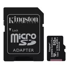 Tarjeta De Memoria Kingston Sdcs2/512gb Canvas Select Con Adaptador Sd 512gb