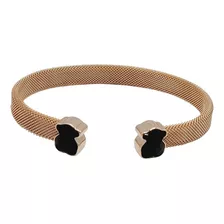 Pulsera Tous Bear Con Onix+ Estuche Y Bolsa