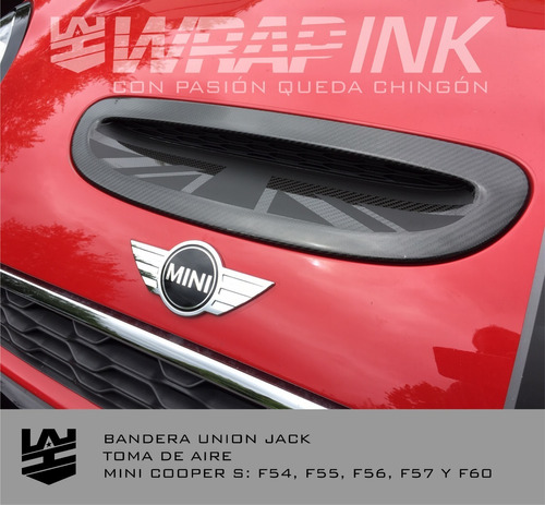 Sticker Toma De Aire Mini Cooper S 2014-2020 Foto 4