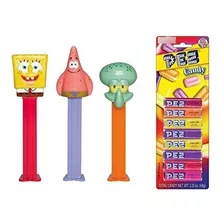 Pez Bob Esponja Dispensador Y Candy Refill Bundle (3 Dispens