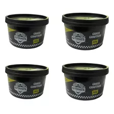 Kit Com 4 Unidades De Graxa Grafitada 500g Gitanes