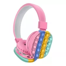 Auricular Bluetooth Infantil Diseño Pop-it Multicolor Ah-806