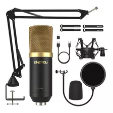 Microfono C/brazo Cardioide De 96 Khz/24 Bits Zy-ua2 Dorado