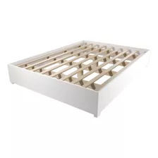 Base Cama Box Casal Imperatriz Com Pés Branco Viero