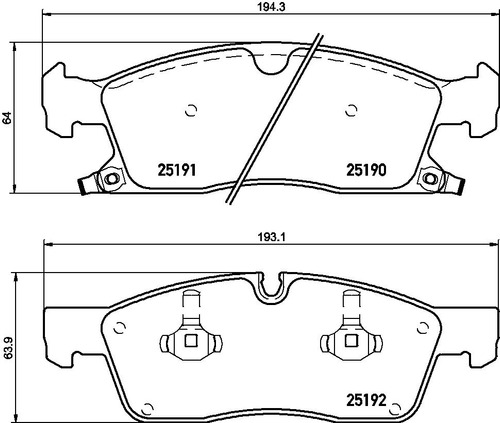 Balatas Delanteras Low Metal Brembo Jeep G Cherokee Ltd 2012 Foto 2