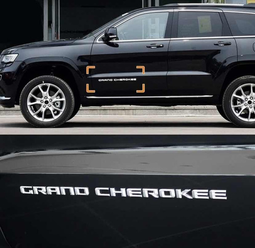 Emblema Grand Cherokee Jeep Lateral Cromado 1 Unidad Foto 8